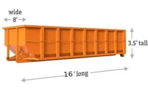 12 yard dumpster kansas dimensions