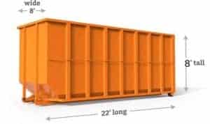 40 yard dumpster florida dimensions