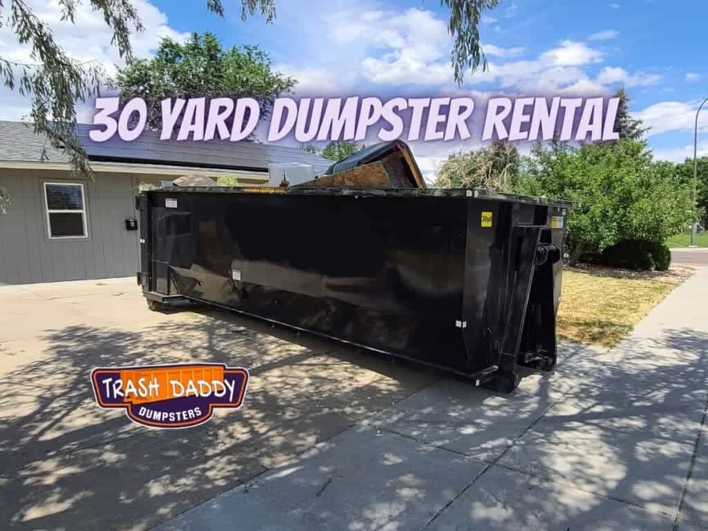 30 YARD ROLL OFF DUMPSTER – Talking Trash Dumpster Rentals