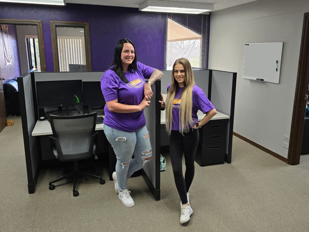Morgan and Gia at Trash Daddy Dumpsters - the best dumpster rental company