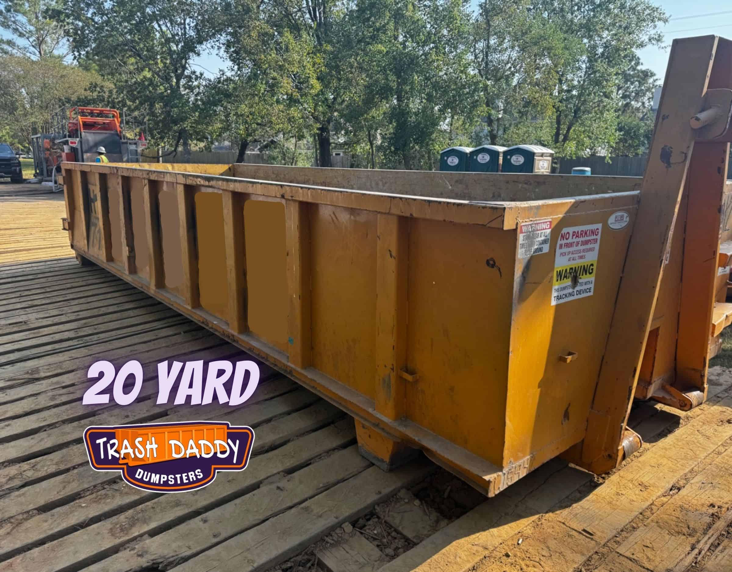 20 yard roll-off dumpster