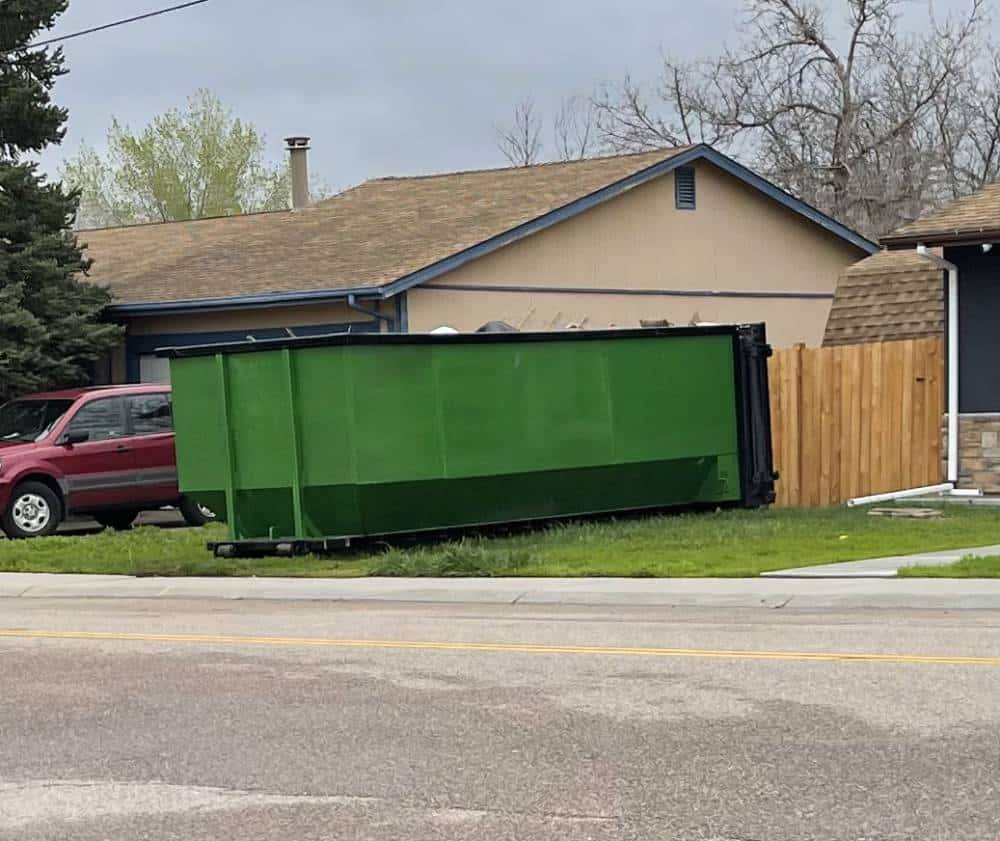 green 30 yard dumpster rental