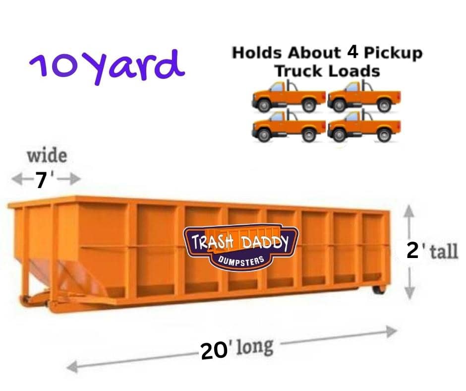 10 yard lowboy dimensions