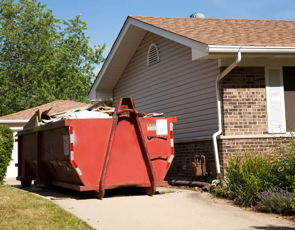 Well placed dumpster