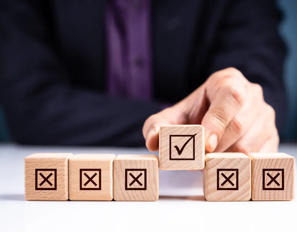 Person making the right choice for a dumpster rental in a tight urban space
