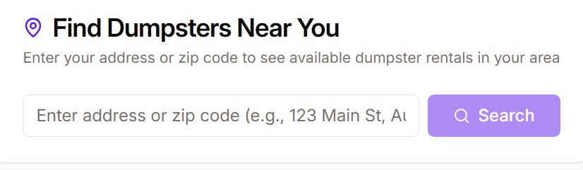 trash daddys zip code price look up tool